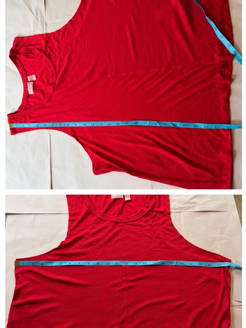 New Zella Favorite Ribbed Red Tank Top Size 2X - Picture 11 of 11